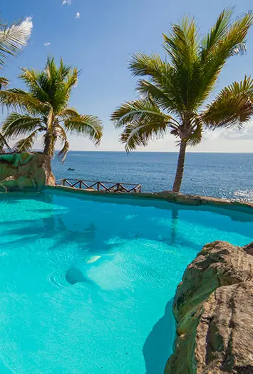Oceanfront pool in Puerto Angel